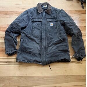 Thrashed Vintage Carhartt Jacket Distressed Worn‎ Ripped Workwear USA Y2K 90s 46
